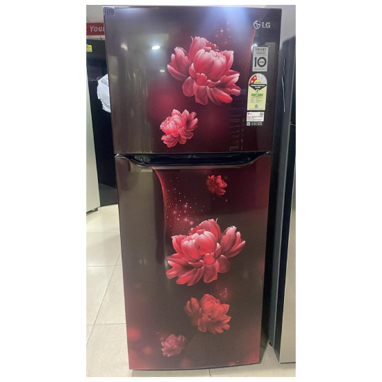 LG GL-N292BSCY 242L, 2 Star, Smart Inverter Compressor, Scarlet Charm Finish, Frost-Free Double Door Refrigerator